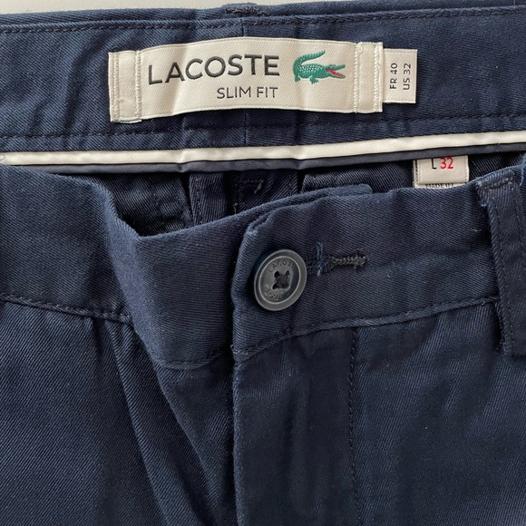Lacoste SlimFit Navy Blue Chino Pants - Picture 2 of 3